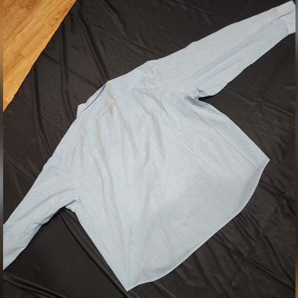 Quacker Factory Blue Striped Cat Embroidered Shirt Size 3x - Picture 16 of 16